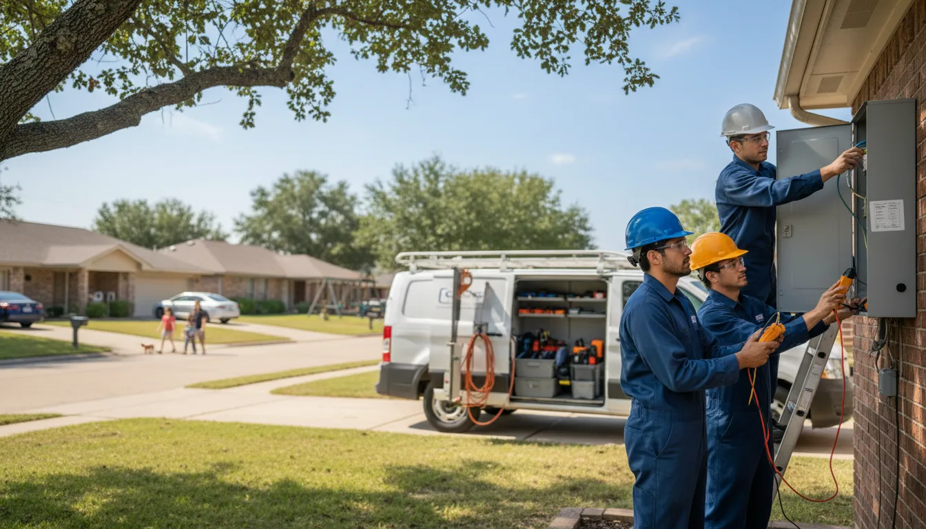 Certified electrician providing emergency electrical services in Cedar, KS